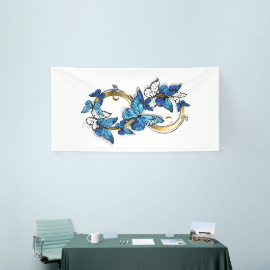 Symbol Infinity of Blue Morpho Butterflies Spandoek (Beurs)
