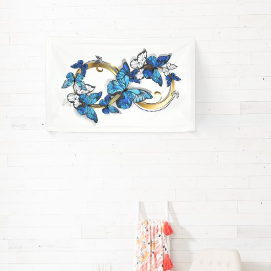 Symbol Infinity of Blue Morpho Butterflies Spandoek (Insitu)