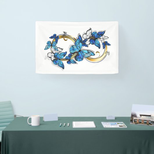 Symbol Infinity of Blue Morpho Butterflies Spandoek (Beurs)