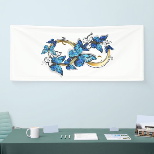 Symbol Infinity of Blue Morpho Butterflies Spandoek (Beurs)