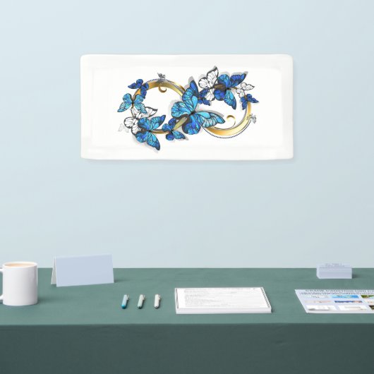 Symbol Infinity of Blue Morpho Butterflies Spandoek (Beurs)