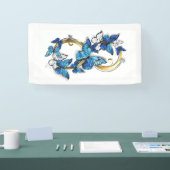 Symbol Infinity of Blue Morpho Butterflies Spandoek (Beurs)