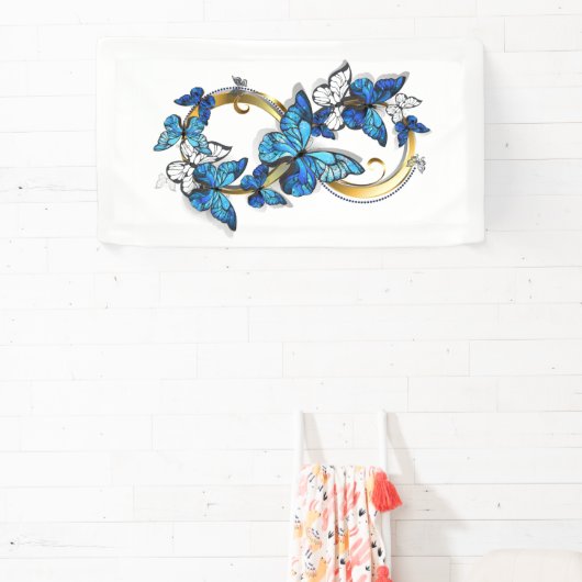 Symbol Infinity of Blue Morpho Butterflies Spandoek (Insitu)