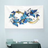 Symbol Infinity of Blue Morpho Butterflies Spandoek (Beurs)