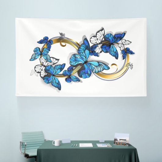 Symbol Infinity of Blue Morpho Butterflies Spandoek (Beurs)