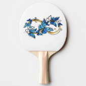 Symbol Infinity of Blue Morpho Butterflies Tafeltennisbatje (Achterkant)