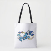 Symbol Infinity of Blue Morpho Butterflies Tote Bag (Voorkant)