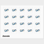 Symbol Infinity of Blue Morpho Butterflies Vierkante Sticker (Vel)