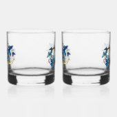 Symbol Infinity of Blue Morpho Butterflies Whisky Glas (Links)
