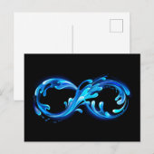 Symbol Infinity of Cold Clear Water Briefkaart (Voorkant / Achterkant)