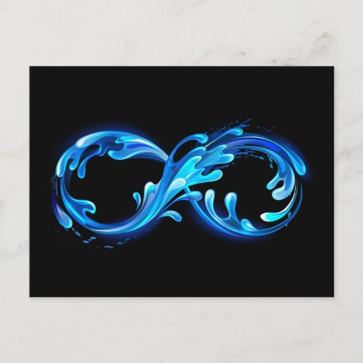 Symbol Infinity of Cold Clear Water Briefkaart (Voorkant)