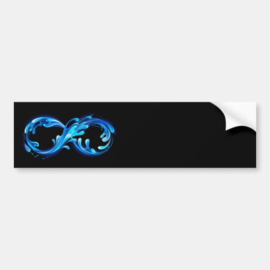 Symbol Infinity of Cold Clear Water Bumpersticker (Voorkant)