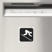 Symbol Magnet met downhill Skiing (Insitu (Vaatwasser))