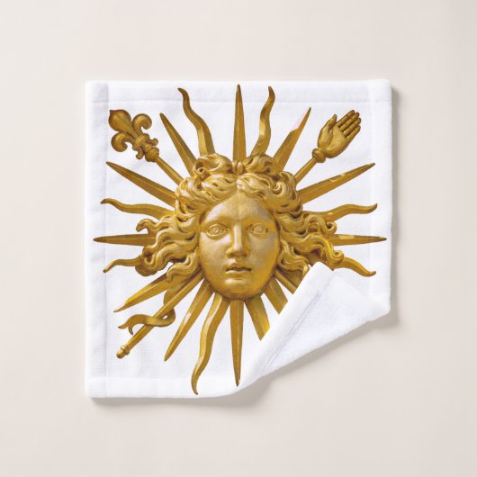 Symbol of Louis XIV the Sun King Bad Handdoek (Wasdoekje)