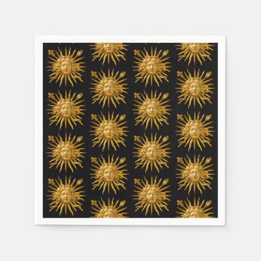 Symbol of Louis XIV the Sun King Servet (Voorkant)