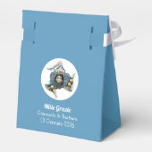 Symbol of Sicily Trinacria Medusa Sicilian Blue Bedankdoosjes (Achterkant)