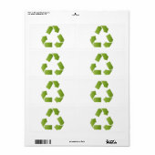 SYMBOL recyclen Etiket (Full Sheet)