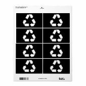 SYMBOL recyclen Etiket (Full Sheet)