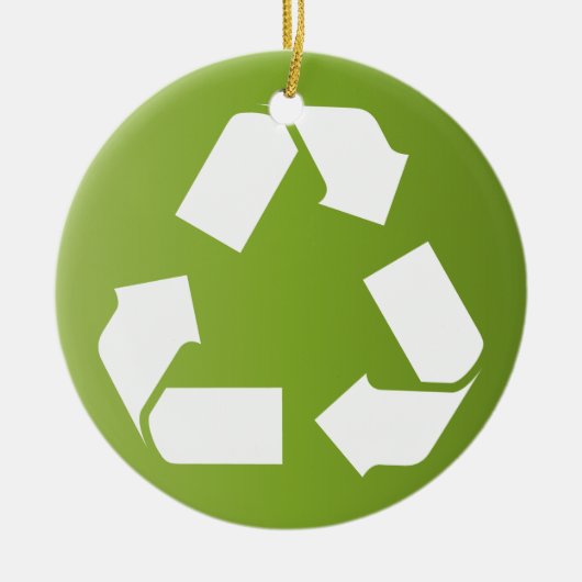 SYMBOL recyclen Keramisch Ornament (Voorkant)