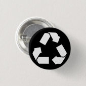 SYMBOL recyclen Ronde Button 3,2 Cm (Voorkant /achterkant)