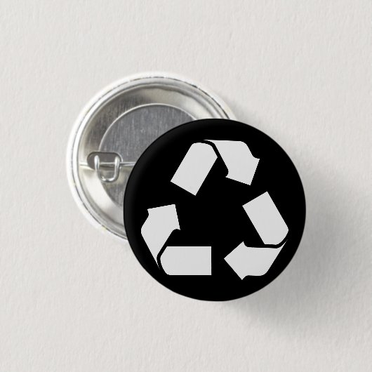 SYMBOL recyclen Ronde Button 3,2 Cm (Voorkant /achterkant)