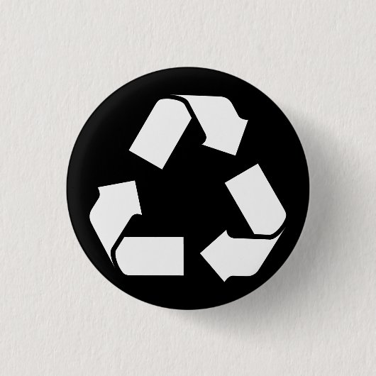 SYMBOL recyclen Ronde Button 3,2 Cm (Voorkant)