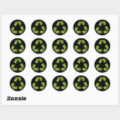 SYMBOL recyclen Ronde Sticker (Vel)