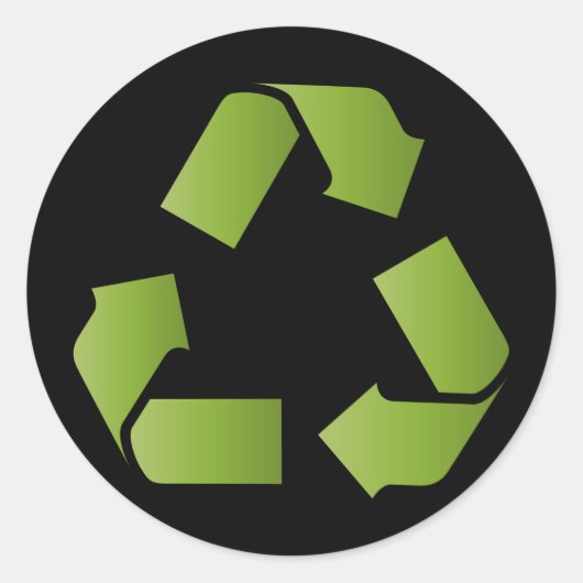 SYMBOL recyclen Ronde Sticker (Voorkant)