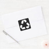 SYMBOL recyclen Vierkante Sticker (Envelop)