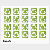 SYMBOL recyclen Vierkante Sticker (Vel)