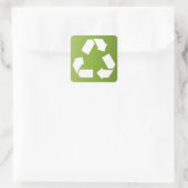 SYMBOL recyclen Vierkante Sticker (Tas)