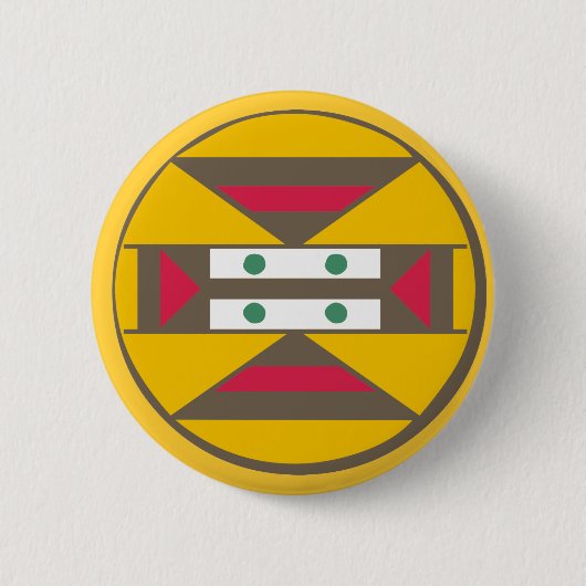 Symbol Schild Afrika shield africa Ronde Button 5,7 Cm (Voorkant)