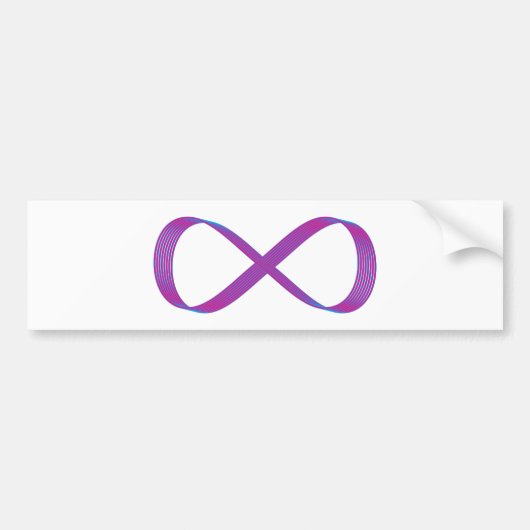 Symbol Unendlichkeit infinity Bumpersticker (Voorkant)