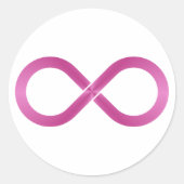 Symbol Unendlichkeit infinity Ronde Sticker (Voorkant)