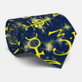 Symbole Alchemie symbols alchemy Stropdas (Opgerold)