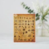 Symbolen1-Briefkaart Briefkaart (Staand voorkant)