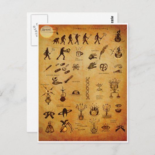 Symbolen2-Briefkaart Briefkaart (Voorkant / Achterkant)