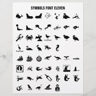 SYMBOLEN 11 - Zazzle Letterhead-lettertypemonster Briefhoofd
