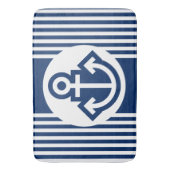 Symbolen - ANCHOR & STRIPES + uw ideeën Badmat (Voorkant Verticaal)