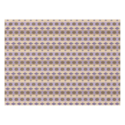 SYMBOLEN blauwe grote afdruk Tafelkleed (Voorkant (Horizontaal))