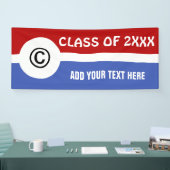 Symbolen - COPYRIGHT-teken + uw ideeën Spandoek (Beurs)