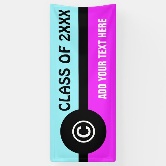 Symbolen - COPYRIGHT-teken + uw ideeën Spandoek (Verticaal)