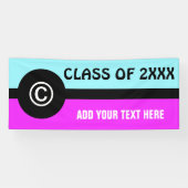 Symbolen - COPYRIGHT-teken + uw ideeën Spandoek (Horizontaal)