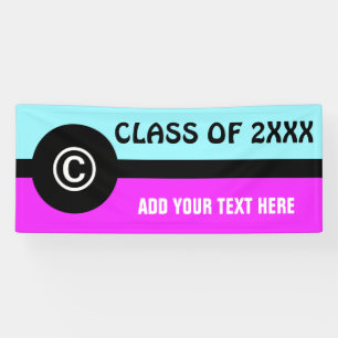 Symbolen - COPYRIGHT-teken + uw ideeën Spandoek