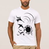 Symbolen en dierlijk petroglyphs T-shirt (Voorkant)