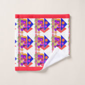 Symbolen En Nummers Kinderen Leren  Bad Handdoek (Wasdoekje)