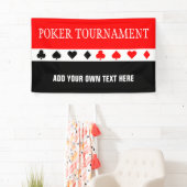 Symbolen gewoon - PLAYCARDS-ICONS + uw ideeën Spandoek (Insitu)