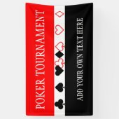 Symbolen gewoon - PLAYCARDS-ICONS + uw ideeën Spandoek (Verticaal)