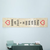 Symbolen - HARTS + jouw tekst & ideeën Spandoek (Beurs)