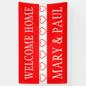 Symbolen - HEARTS RED + uw ideeën Spandoek (Verticaal)